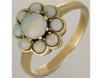 JWR110 - Daisy Setting Gold Ring