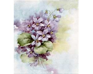 SA267C - Sonie Ames Print: Violets